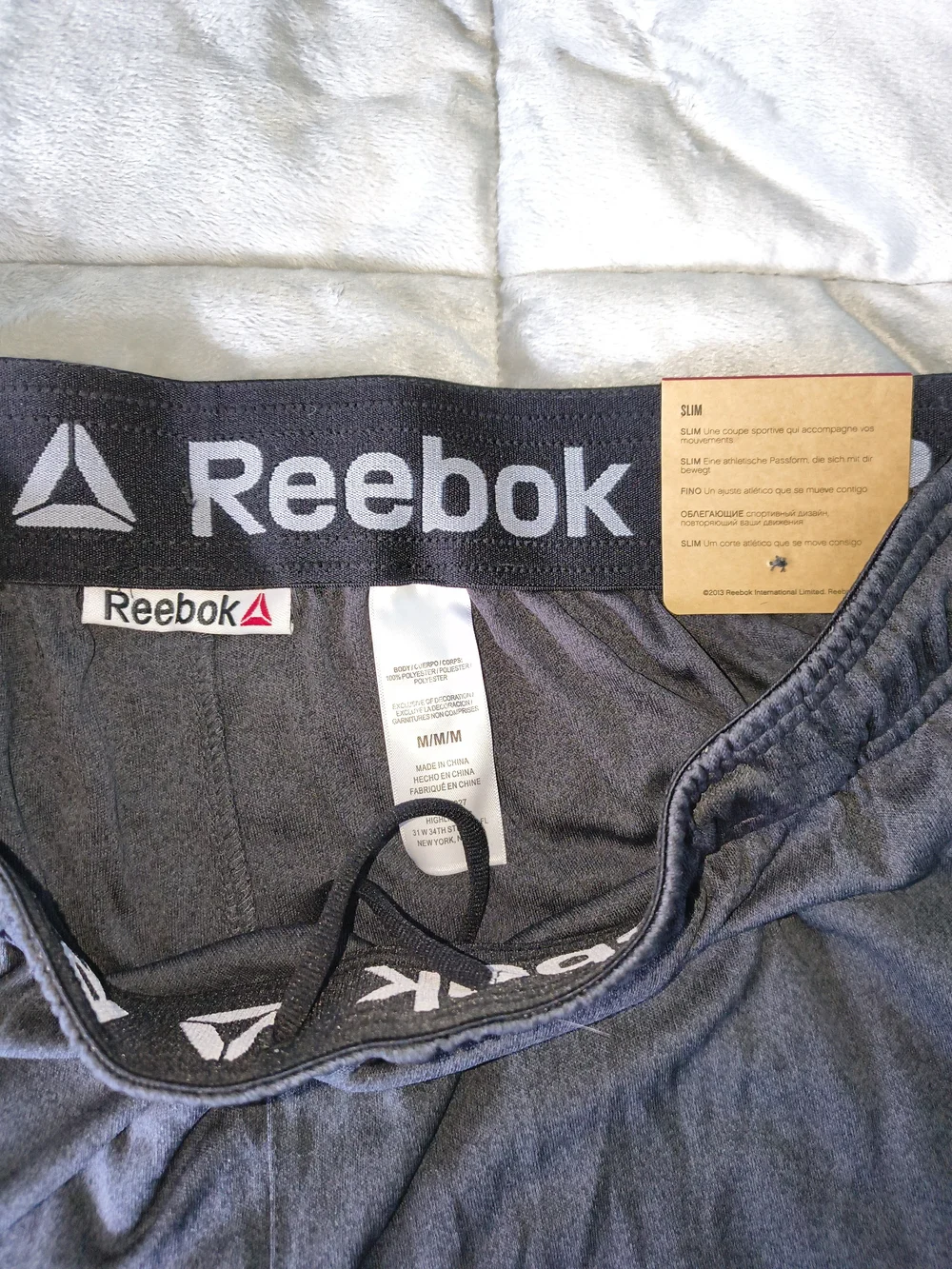 Reebok Men's Black Athletic Performance Shorts